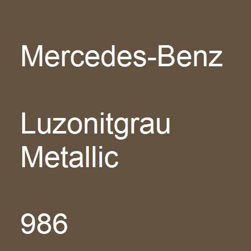 Mercedes-Benz, Luzonitgrau Metallic, 986.